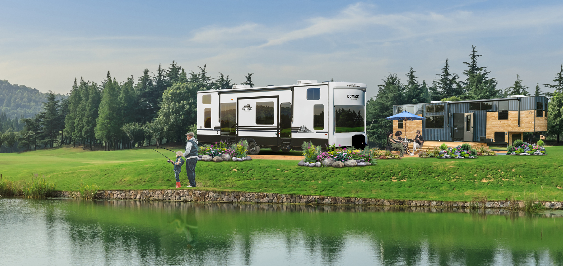 Cedar Creek Cottage Forest River RV Manufacturer of Travel Trailers Fifth Wheels Tent