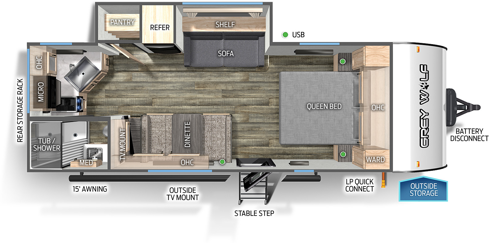 Cherokee Black Label 22CEBL Floorplan