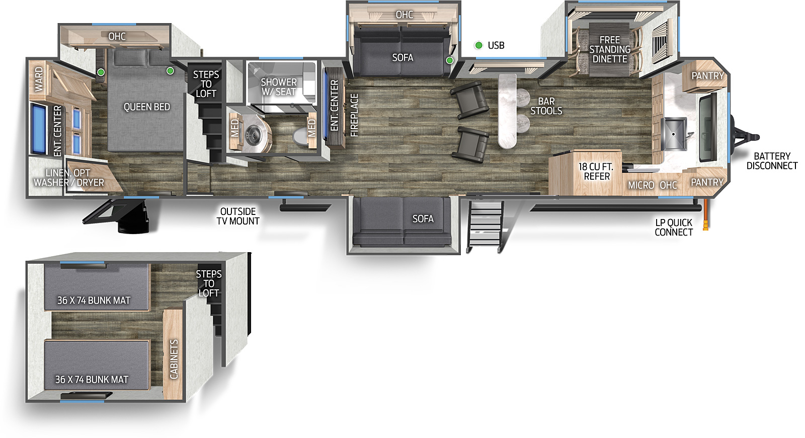 Cherokee Black Label 39SRBL Floorplan